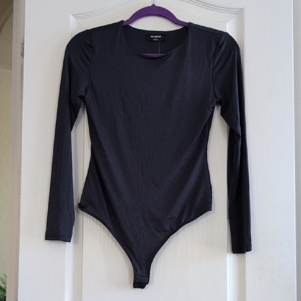 The Workshop Navy Long-Sleeve Bodysuit
